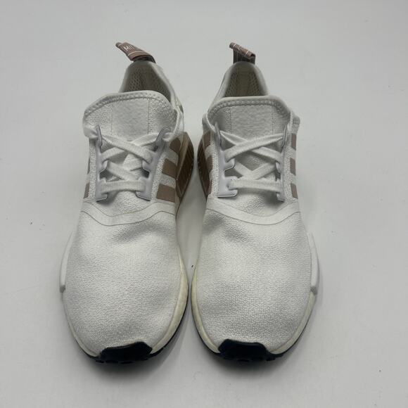 Adidas NMD R1 Womens Size 8.5 White Beige Athletic Running Shoes Sneakers FV2475 - Picture 2 of 9